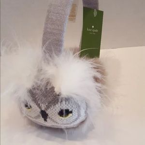 NEW Kate Spade who me owl earmuffs